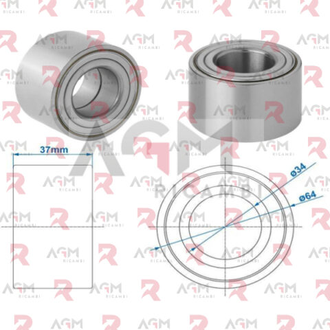 KIT CUSCINETTO COMPACT 34/64/37